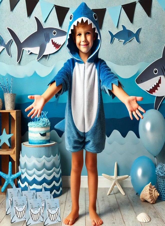 Tribello Jawsome Cardboard Shark Treat Boxes – 12 Pack | 4" x 5" x 2 1/4" | Ocean Theme Party Favor Boxes for Kids’ Birthdays, Baby Showers, and Beach Parties - Image 4